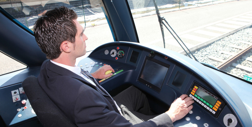 Водитель трамвая в Абакане